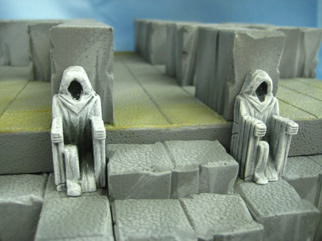 6 pc Ruins Set Unpainted Ceramic Thomarillion Terrain Dwarven Forge D&D 
